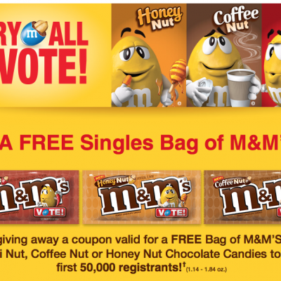 FREE M&Ms For First 50,000!