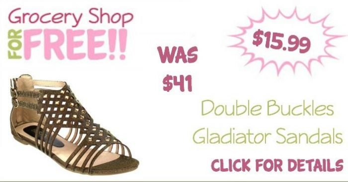 Double Buckles Gladiator Sandals Only $15.99! (Reg. $41) Ships FREE!