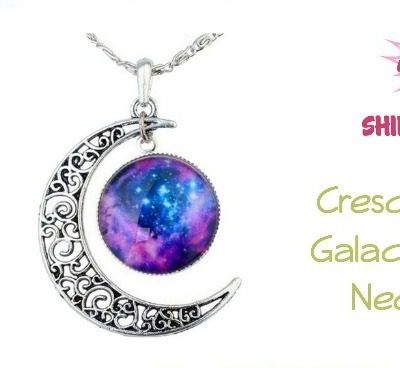 Crescent Star Galactic Moon Necklace Only $4.99! Ships FREE!