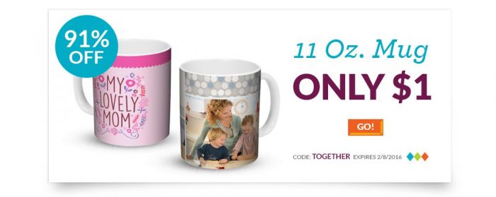 11 Oz Photo Mug Just $1!
