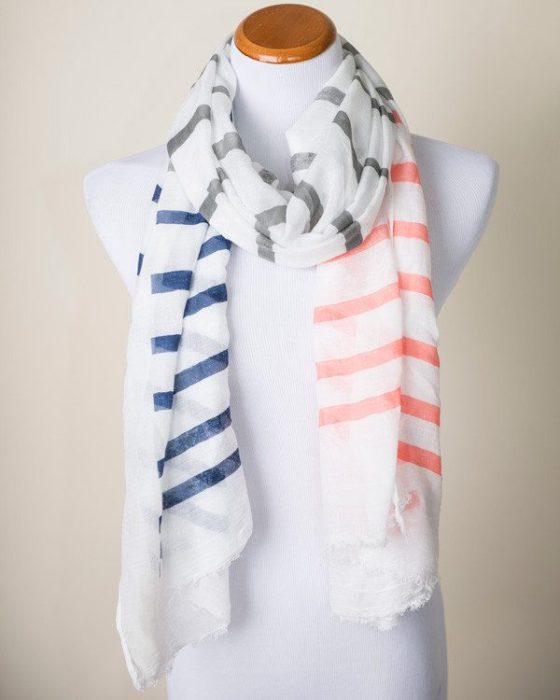 Brandy Multi-Striped Scarf Only $14.95!