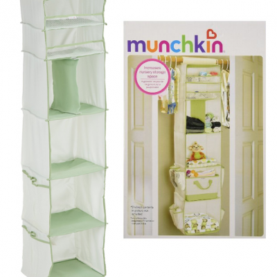 Munchkin 6 Shelf Closet Organizer, Cream/Green Only $4.99! (Reg. $25)!