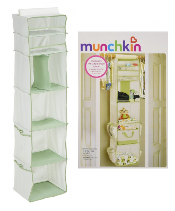 Munchkin 6 Shelf Closet Organizer, Cream/Green Only $4.99! (Reg. $25)!