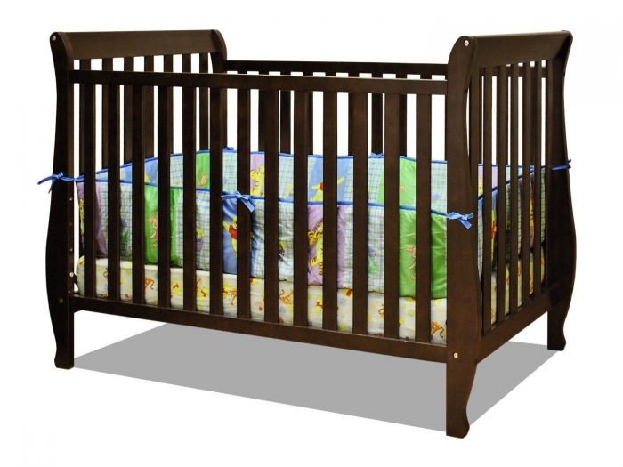 Athena Naomi 4 in 1 Crib with Toddler Rail, Espresso Only $102.99! Down From $225! Ships FREE!