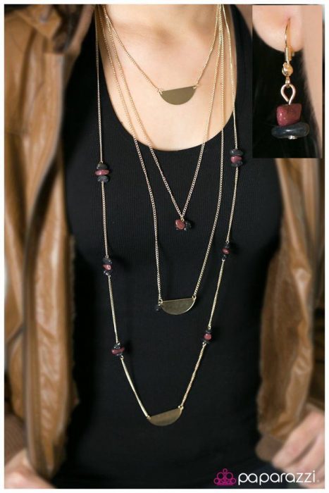 Back to the Stone Age Necklace And Earrings Just $5!