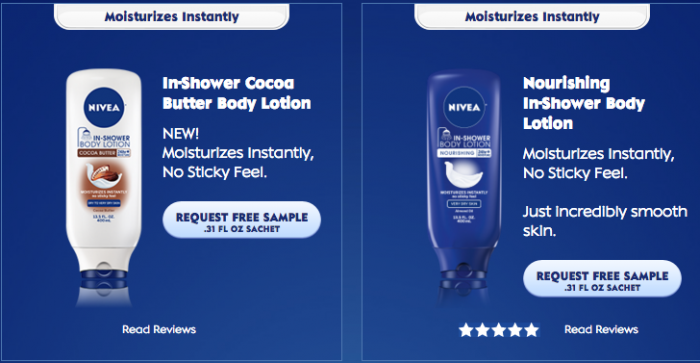FREE In-Shower Body Lotion From Nivea!