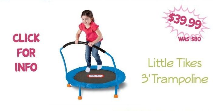 Little Tikes 3' Trampoline Only $39.99! (Was $80)