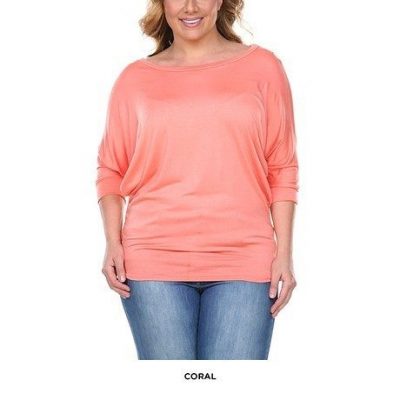 Plus Size Bat Sleeve Tunic Top – Assorted Colors Only $25 Shipped!