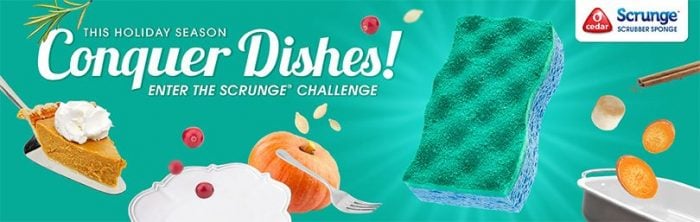 FREE O-Cedar Scrunge Scrub Sponge!