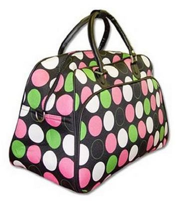 Multicolor Polka Dot 20-inch Carry On Fashion Travel Duffle Bag Just $24.93! (reg. $69.99)