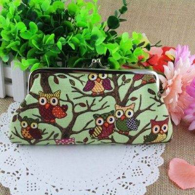 CUTE Owl Canvas Clutch ONLY $2.70 + FREE Shipping!
