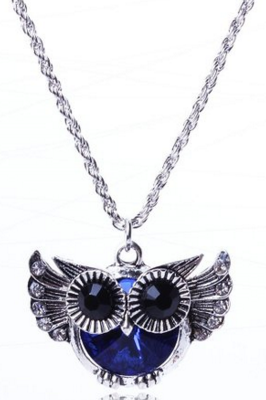Owl Punk Rock Style Rhinestone Necklace Just $3.04 Down From $3.30!