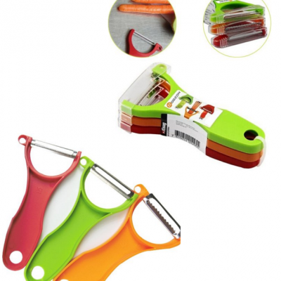 3 Pc Stainless Steel Peeler Set, Julienne & Scalpel & Serrated Just $3.88! Ships FREE!