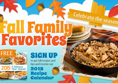 FREE 2015 Recipe Calendar from Perdue!