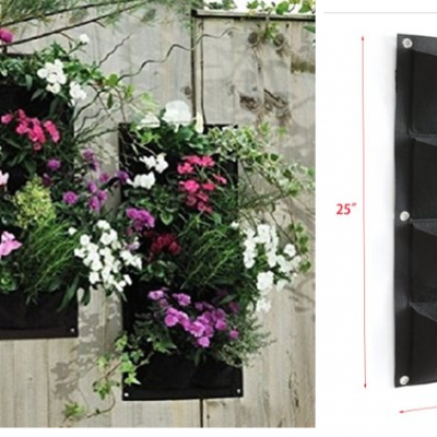 4 Pocket Vertical Wall Garden Planter Only $6.95!