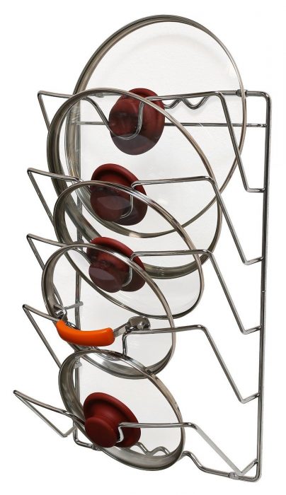 Wall / Door Mounted Pot Lid Rack Only $14.87!