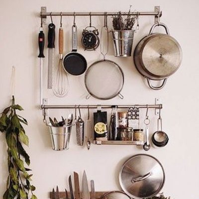 Stainless Steel Gourmet Kitchen Wall Rack Only $19.99!
