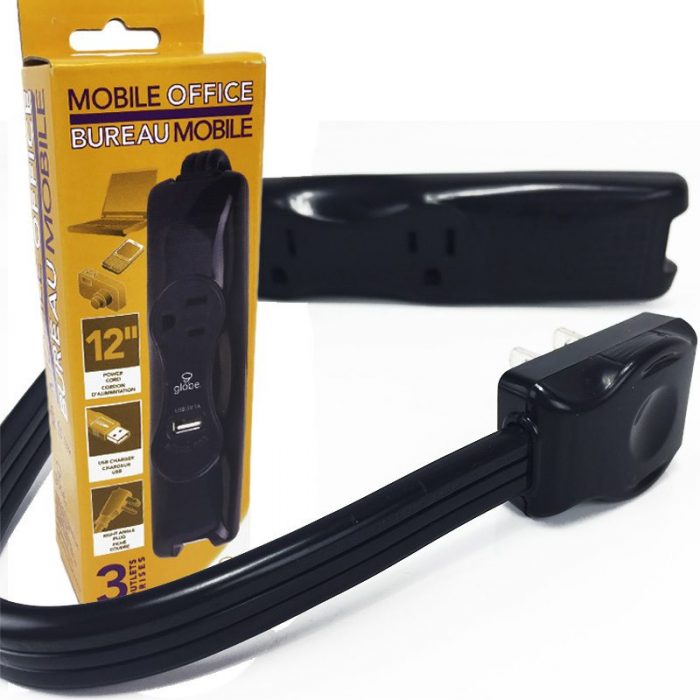 Portable 3-Outlet Power Strip With USB Port Only $4.99 + FREE Shipping!