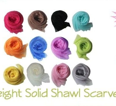 Lightweight Solid Shawl Scarves 12 Pc for Only $10.07 Ships FREE!