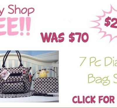 Grand Central 7 Pc Diaper Bag Set Just $23.99! (Reg. $70!)