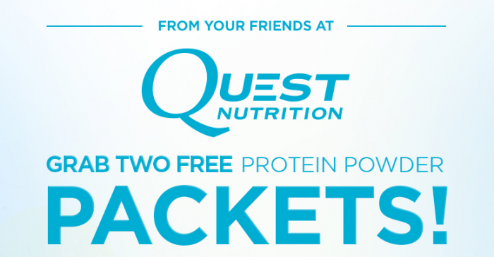 2 FREE Quest Protein Powder Sample Packs!