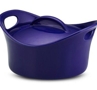 Rachael Ray Stoneware 2 3/4 Quart Covered Casserole, Blue Just $21.95!