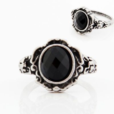 Retro Black Onyx Ring Only $4.45 SHIPPED!