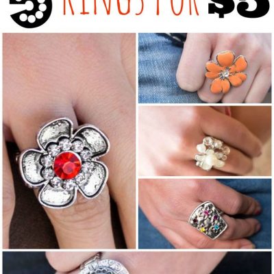 5 Gorgeous Rings For $5!