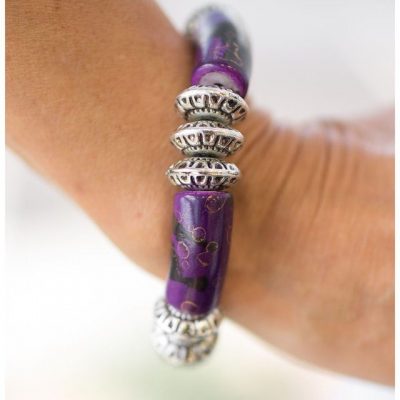 Purple Rocky Road Bracelet Just $5!