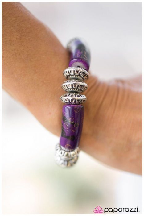 Purple Rocky Road Bracelet Just $5!