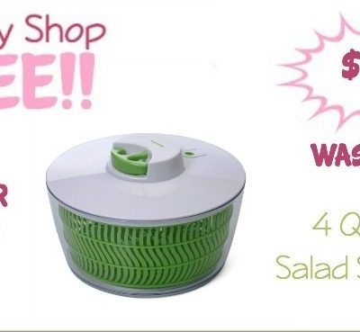 4 Qt Salad Spinner Just $9.99! (Reg. $25)