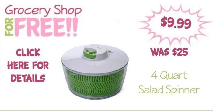 4 Qt Salad Spinner Just $9.99! (Reg. $25)