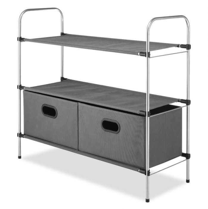 Closet Organizer 3 Tier Shelves with 2 Collapsible Drawers Only $26.99! (Reg. $40!)