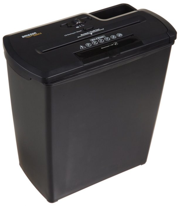 8-Sheet Strip-Cut Paper, CD, and Credit Card Shredder Only $29.99! (25% Off!)