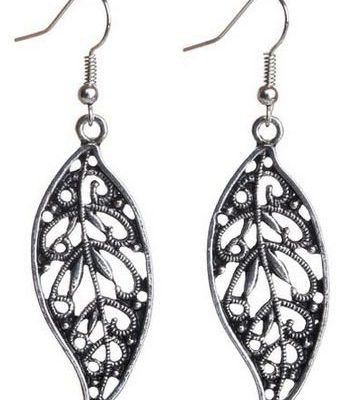Silver Leaf Shape Earrings Just $2.67 + FREE Shipping!