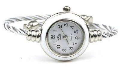 Silver Twisted Band Watch Just $4.40 plus FREE Shipping!