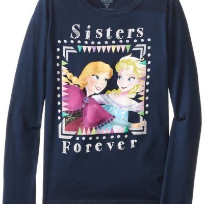 Disney Big Girls’ Frozen Sisters Forever Long-Sleeve Shirt Just $11.49!