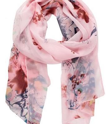 Soft Flower Chiffon Scarf $2.59 + FREE Shipping!
