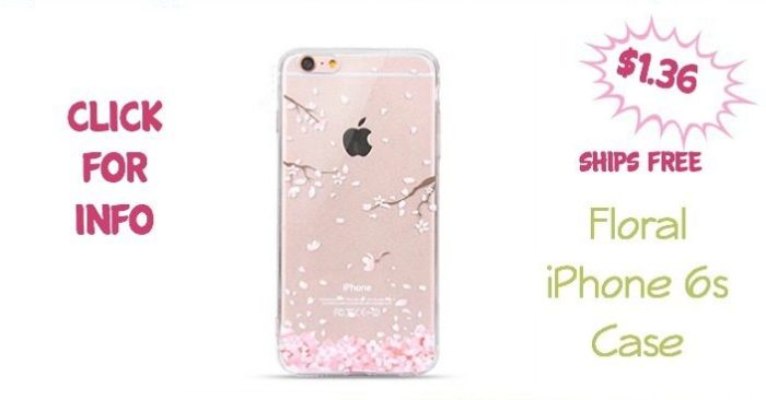 Floral iPhone 6s Case Only $1.36! Ships FREE!