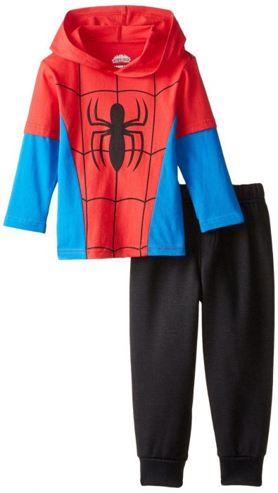 Marvel Boys' Spiderman Hooded Top with Jogger Fleece Pant Starting At $6.68!