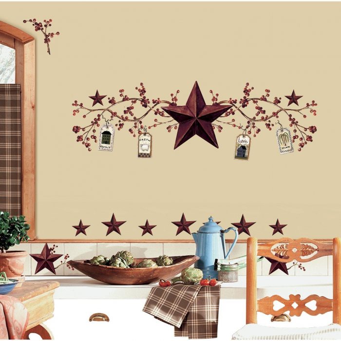 Country Stars And Berries Peel & Stick Wall Decals Only $8.81 (Reg. $14)