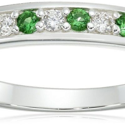 Sterling Silver and Cubic Zirconia Band Ring – Was $39 Now Only $12.84!
