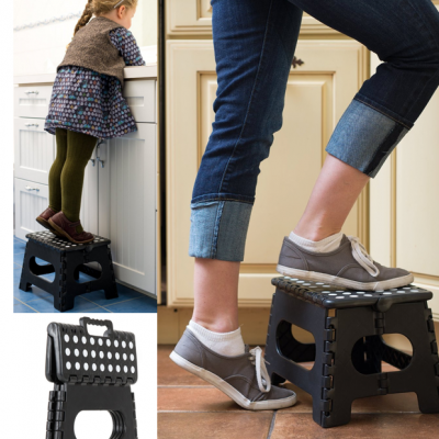 Folding Step Stool, 9″ x 11″ Just $11.95!