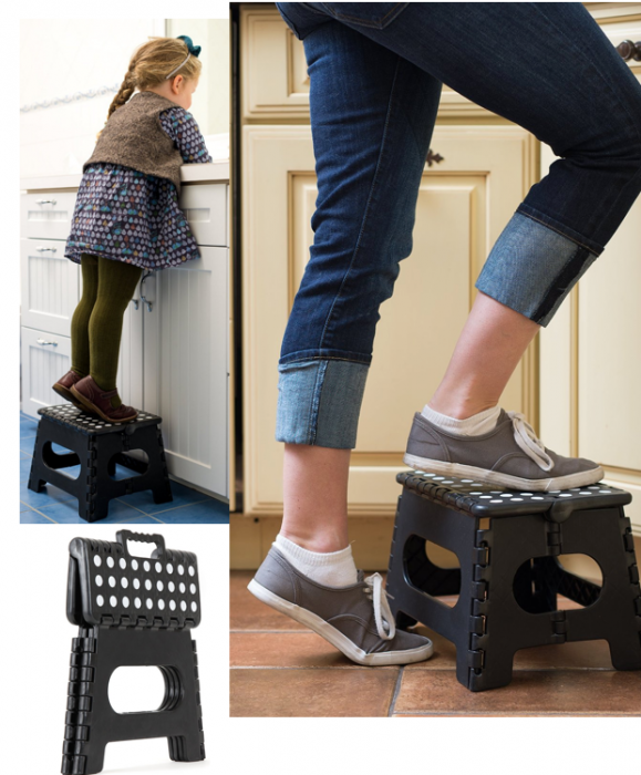 Folding Step Stool, 9" x 11" Just $11.95!