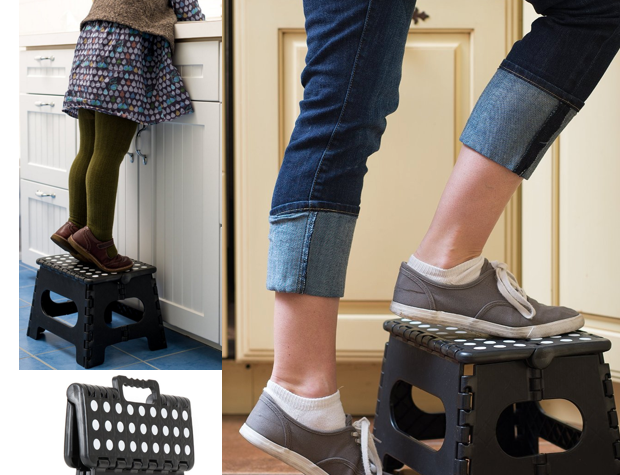 Folding Step Stool, 9" x 11" Just $11.95!