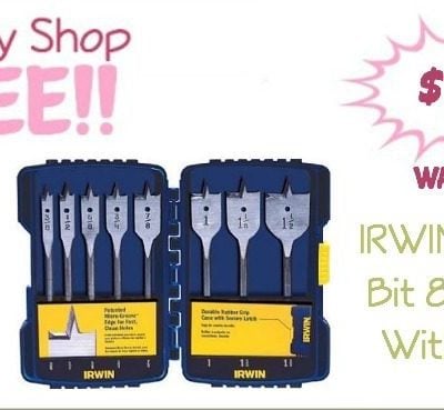 IRWIN Spade Bit 8 Pc Set With Case Just $13.16! (Was $17)