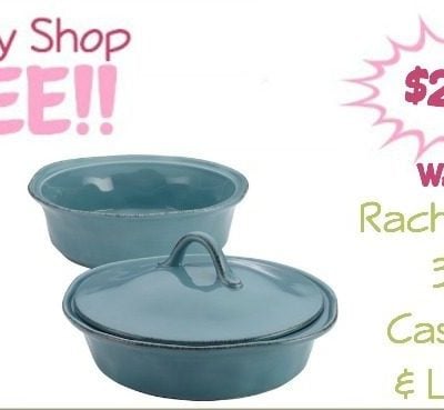 Rachael Ray 3-Pc Casserole & Lid Set Only $29.40! (Was $100)