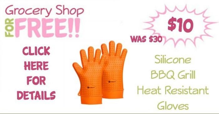 Silicone BBQ Grill Heat Resistant Gloves Just $10! (Reg. $30!)