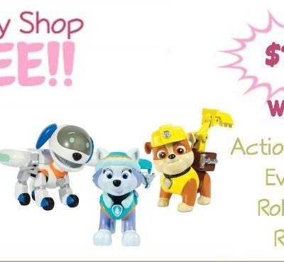 Paw Patrol, Action Pup 3Pk, Everest/Robodog/Rubble Just $13.31! (Was $20)