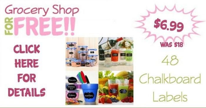 48 Packs Chalkboard Labels Only $6.99! (Was $18)